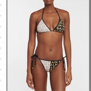 BALMAIN**Black/White Logo Bikini***US 4 $780 BNWT